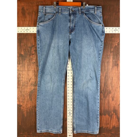 Tecovas Premium Relaxed Fit Denim Jeans Pants Western Cowboy Blue Men 38x32 EUC - Picture 2 of 11